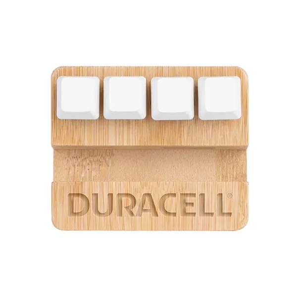 Bamboo Stand & Keypad Stress Reliever - Bamboo Stand & Keypad Stress Reliever - Image 1 of 7