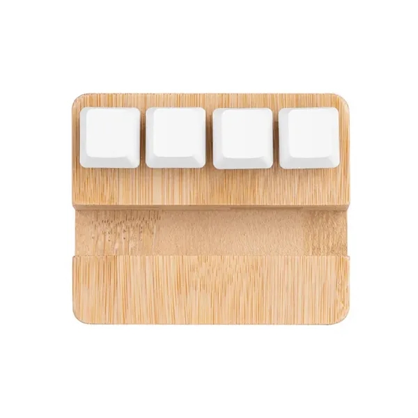 Bamboo Stand & Keypad Stress Reliever - Bamboo Stand & Keypad Stress Reliever - Image 5 of 7