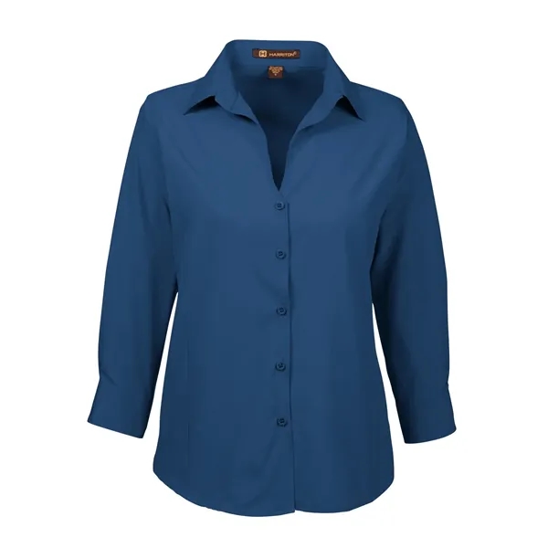 Harriton Ladies' Paradise Three-Quarter Sleeve Performanc... - Harriton Ladies' Paradise Three-Quarter Sleeve Performanc... - Image 6 of 10