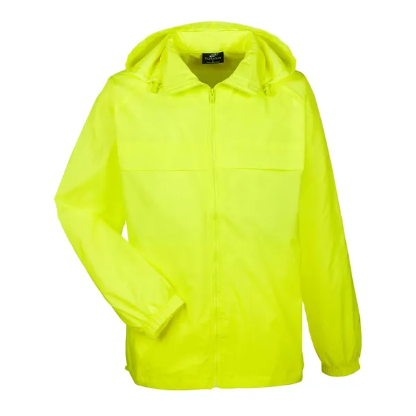 UltraClub Adult Full-Zip Hooded Pack-Away Jacket - UltraClub Adult Full-Zip Hooded Pack-Away Jacket - Image 5 of 5