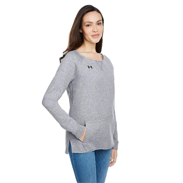 Under Armour Ladies' Hustle Fleece Crewneck Sweatshirt - Under Armour Ladies' Hustle Fleece Crewneck Sweatshirt - Image 15 of 26