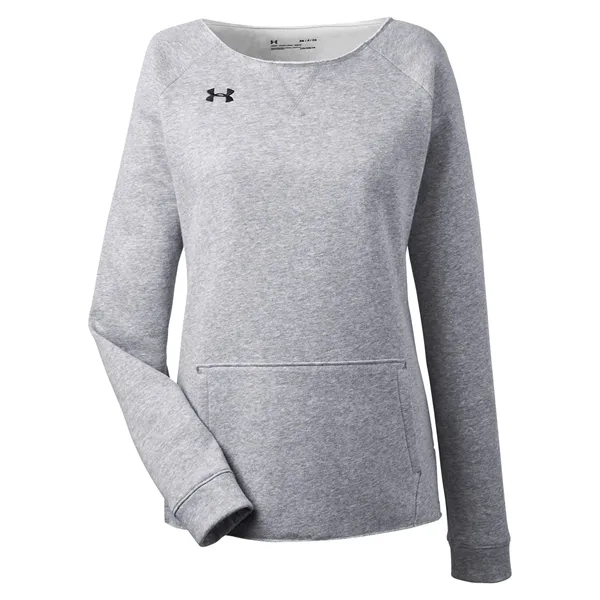 Under Armour Ladies' Hustle Fleece Crewneck Sweatshirt - Under Armour Ladies' Hustle Fleece Crewneck Sweatshirt - Image 16 of 26