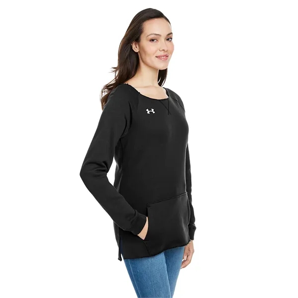 Under Armour Ladies' Hustle Fleece Crewneck Sweatshirt - Under Armour Ladies' Hustle Fleece Crewneck Sweatshirt - Image 19 of 26