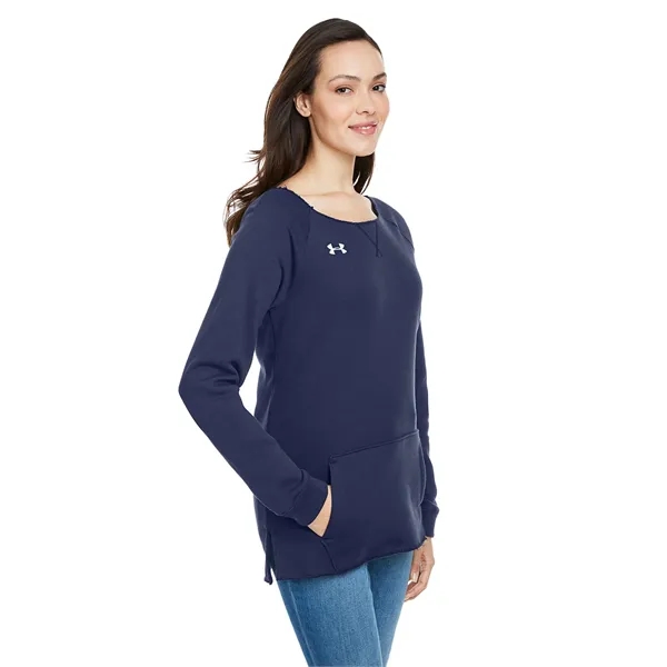 Under Armour Ladies' Hustle Fleece Crewneck Sweatshirt - Under Armour Ladies' Hustle Fleece Crewneck Sweatshirt - Image 23 of 26