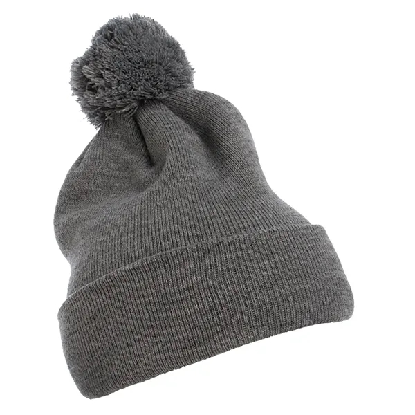 YP Classics Cuffed Knit Beanie with Pom Pom - YP Classics Cuffed Knit Beanie with Pom Pom - Image 8 of 13