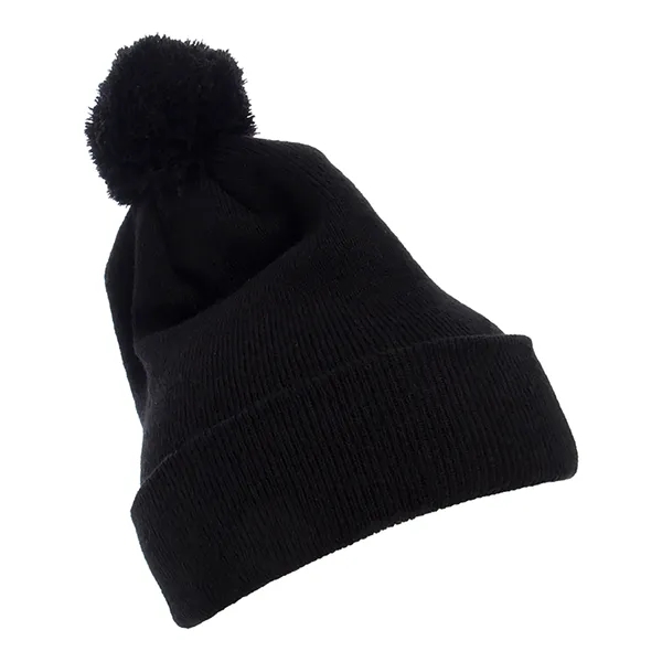 YP Classics Cuffed Knit Beanie with Pom Pom - YP Classics Cuffed Knit Beanie with Pom Pom - Image 10 of 13