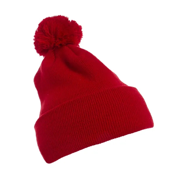 YP Classics Cuffed Knit Beanie with Pom Pom - YP Classics Cuffed Knit Beanie with Pom Pom - Image 13 of 13