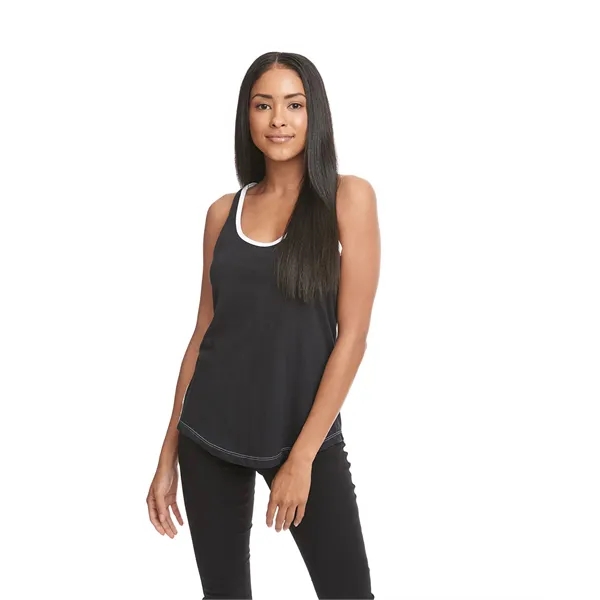 Next Level Apparel Ladies' Ideal Colorblock Racerback Tank - Next Level Apparel Ladies' Ideal Colorblock Racerback Tank - Image 7 of 54