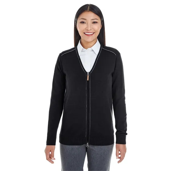 Devon & Jones Ladies' Manchester Fully-Fashioned Full-Zip... - Devon & Jones Ladies' Manchester Fully-Fashioned Full-Zip... - Image 17 of 27