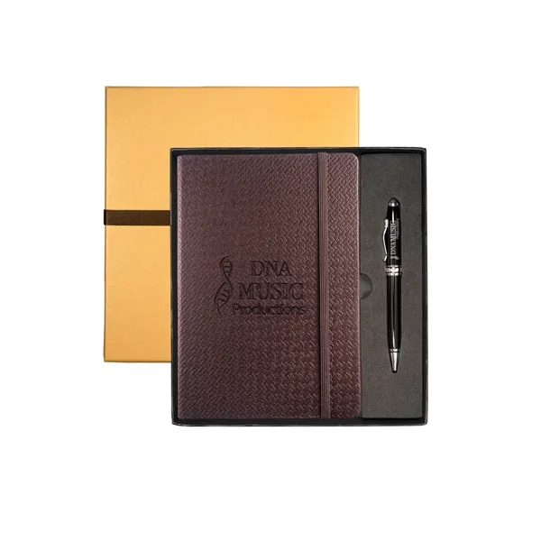 Leeman Tuscany™ Textured Journal And Executive Stylus Pen... - Leeman Tuscany™ Textured Journal And Executive Stylus Pen... - Image 3 of 5