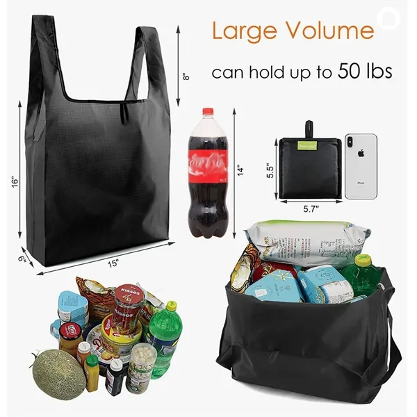 Reusable Shopping Bag Foldable Large Grocery Tote - Reusable Shopping Bag Foldable Large Grocery Tote - Image 1 of 8