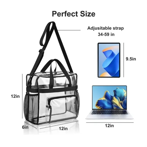 Stadium Approved See Through Clear Tote Bag - Stadium Approved See Through Clear Tote Bag - Image 1 of 7