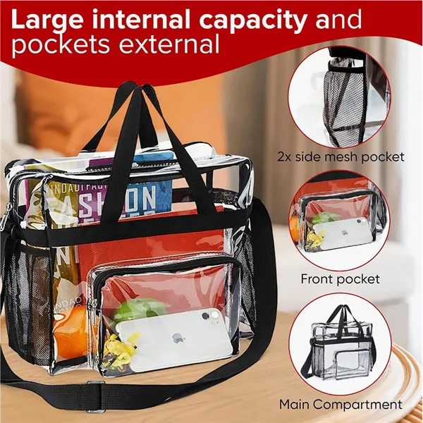 Stadium Approved See Through Clear Tote Bag - Stadium Approved See Through Clear Tote Bag - Image 2 of 7