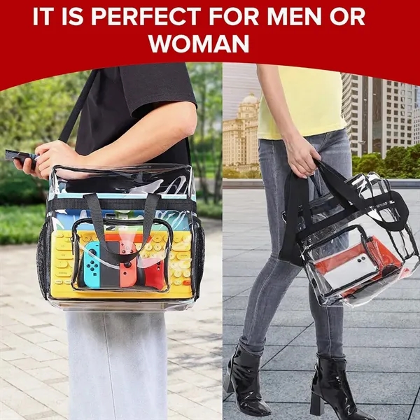Stadium Approved See Through Clear Tote Bag - Stadium Approved See Through Clear Tote Bag - Image 6 of 7