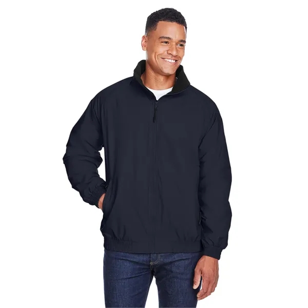 Harriton Adult Fleece-Lined Nylon Jacket - Harriton Adult Fleece-Lined Nylon Jacket - Image 9 of 17