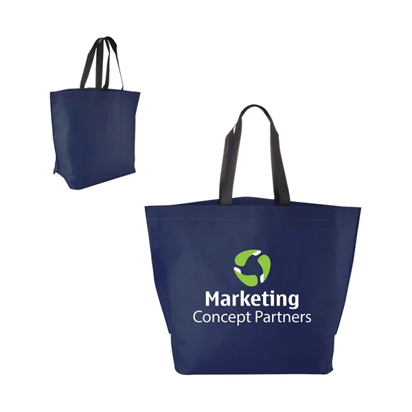 Two-Tone Heat Sealed Non-Woven Tote Bag - Two-Tone Heat Sealed Non-Woven Tote Bag - Image 13 of 13