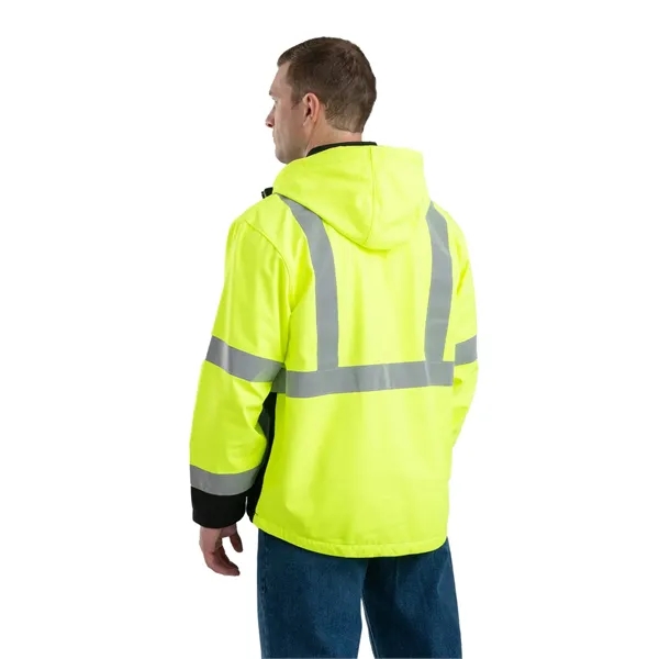 Berne Men's Hi-Vis Class 3 Hooded Softshell Jacket - Berne Men's Hi-Vis Class 3 Hooded Softshell Jacket - Image 5 of 5