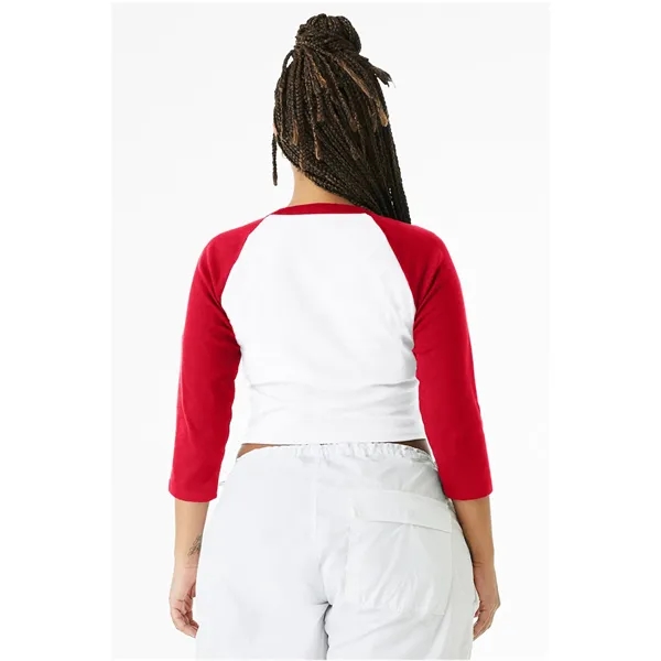 Bella + Canvas Ladies' Micro Ribbed Three-Quarter Raglan ... - Bella + Canvas Ladies' Micro Ribbed Three-Quarter Raglan ... - Image 21 of 55