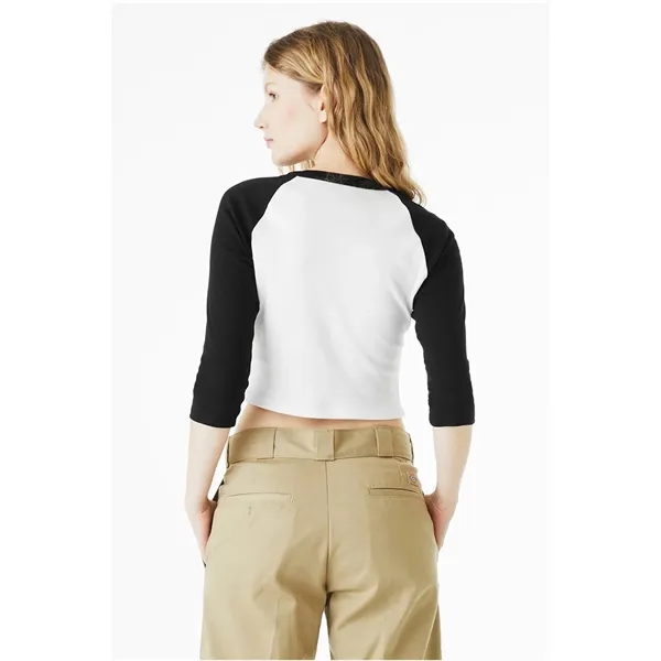 Bella + Canvas Ladies' Micro Ribbed Three-Quarter Raglan ... - Bella + Canvas Ladies' Micro Ribbed Three-Quarter Raglan ... - Image 26 of 55