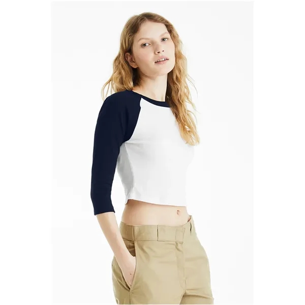 Bella + Canvas Ladies' Micro Ribbed Three-Quarter Raglan ... - Bella + Canvas Ladies' Micro Ribbed Three-Quarter Raglan ... - Image 32 of 55