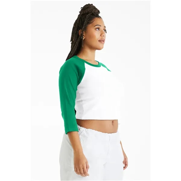 Bella + Canvas Ladies' Micro Ribbed Three-Quarter Raglan ... - Bella + Canvas Ladies' Micro Ribbed Three-Quarter Raglan ... - Image 37 of 55
