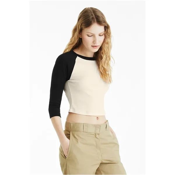 Bella + Canvas Ladies' Micro Ribbed Three-Quarter Raglan ... - Bella + Canvas Ladies' Micro Ribbed Three-Quarter Raglan ... - Image 47 of 55