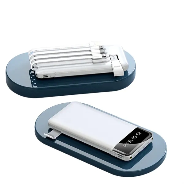 10000mAh Fast Power Bank With Built-In Charging Cable - 10000mAh Fast Power Bank With Built-In Charging Cable - Image 0 of 2