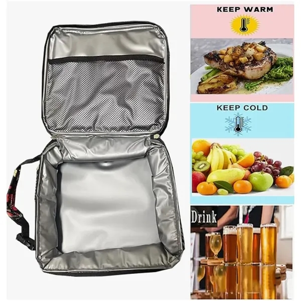 Top Buckle Thermal Lunch Cooler Tote Bag - Top Buckle Thermal Lunch Cooler Tote Bag - Image 2 of 5