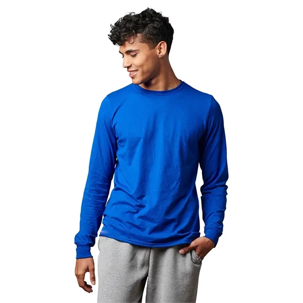 Russell Athletic Unisex Cotton Classic Long-Sleeve T-Shirt - Russell Athletic Unisex Cotton Classic Long-Sleeve T-Shirt - Image 4 of 29