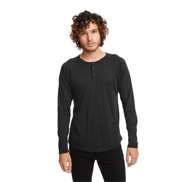 Next Level Apparel Men's Triblend Long-Sleeve Henley - Next Level Apparel Men's Triblend Long-Sleeve Henley - Image 6 of 20