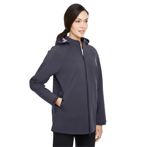 North End Ladies' City Hybrid Soft Shell Hooded Jacket - North End Ladies' City Hybrid Soft Shell Hooded Jacket - Image 10 of 27