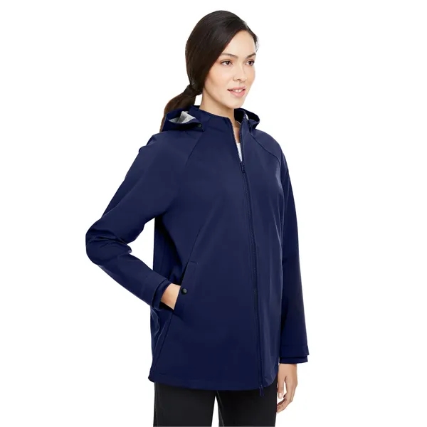 North End Ladies' City Hybrid Soft Shell Hooded Jacket - North End Ladies' City Hybrid Soft Shell Hooded Jacket - Image 22 of 27