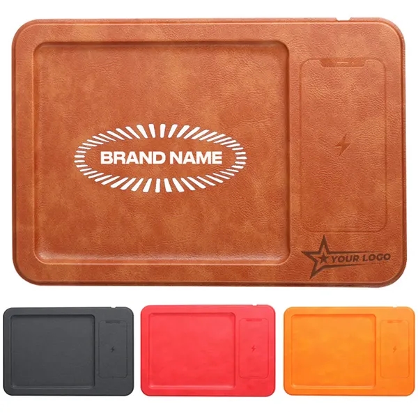 Leather Charging Protector Mouse Pad - Leather Charging Protector Mouse Pad - Image 0 of 1