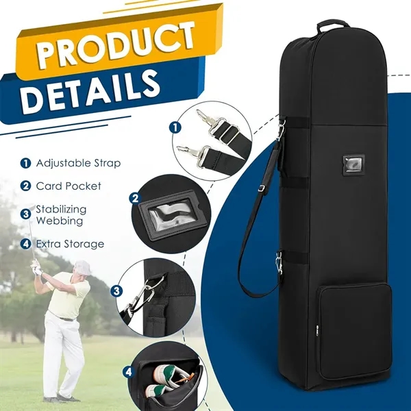 Oxford Padded Golf Travel Bags with Wheels - Oxford Padded Golf Travel Bags with Wheels - Image 2 of 2