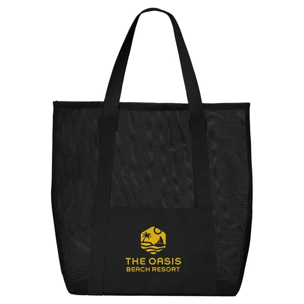 Belle Mare Beach Mesh Tote Bag - Belle Mare Beach Mesh Tote Bag - Image 18 of 18