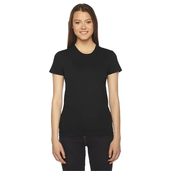 American Apparel Ladies' Fine Jersey Short-Sleeve T-Shirt - American Apparel Ladies' Fine Jersey Short-Sleeve T-Shirt - Image 2 of 2