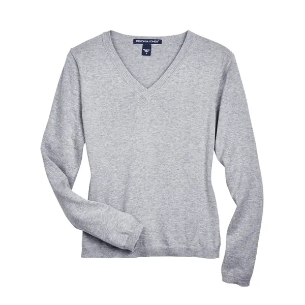 Devon & Jones Ladies' V-Neck Sweater - Devon & Jones Ladies' V-Neck Sweater - Image 8 of 11