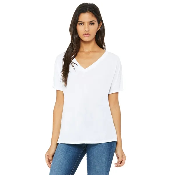 Bella + Canvas Ladies' Slouchy V-Neck T-Shirt - Bella + Canvas Ladies' Slouchy V-Neck T-Shirt - Image 0 of 109