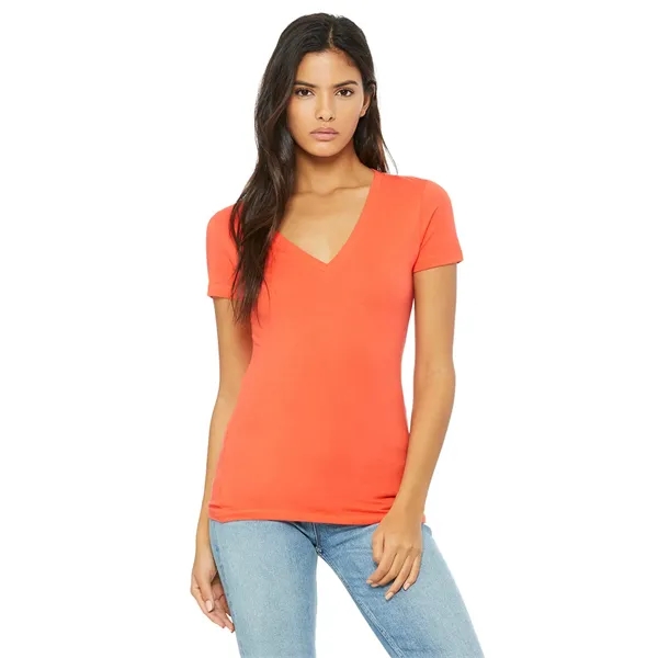 Bella + Canvas Ladies' Jersey Short-Sleeve Deep V-Neck T-... - Bella + Canvas Ladies' Jersey Short-Sleeve Deep V-Neck T-... - Image 37 of 88