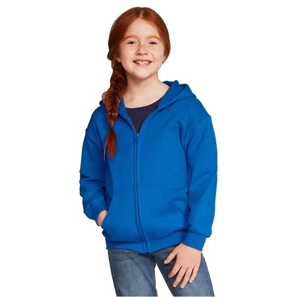 Gildan Youth Heavy Blend™ Full-Zip Hooded Sweatshirt - Gildan Youth Heavy Blend™ Full-Zip Hooded Sweatshirt - Image 12 of 34