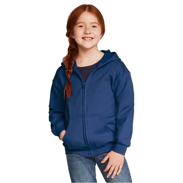 Gildan Youth Heavy Blend™ Full-Zip Hooded Sweatshirt - Gildan Youth Heavy Blend™ Full-Zip Hooded Sweatshirt - Image 18 of 34