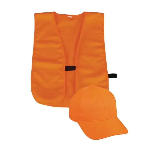 Outdoor Cap Structured Solid Back Hat With OFSM Vest