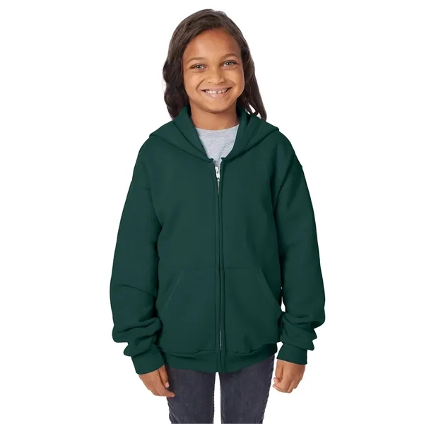 Hanes Youth EcoSmart® Full-Zip Hooded Sweatshirt - Hanes Youth EcoSmart® Full-Zip Hooded Sweatshirt - Image 31 of 55