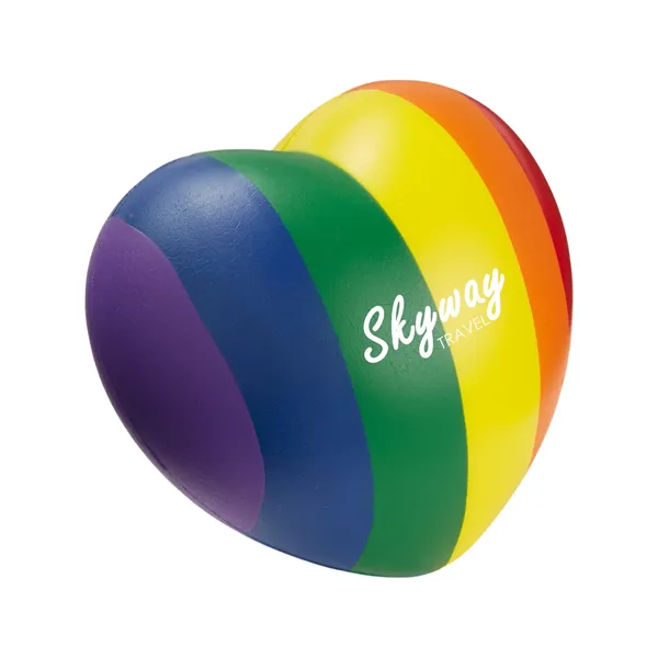 b.free Rainbow Pride Heart Shape Stress Ball - b.free Rainbow Pride Heart Shape Stress Ball - Image 2 of 4