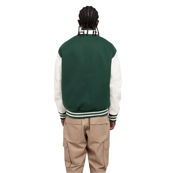 Shaka Wear Men's Letterman Jacket - Shaka Wear Men's Letterman Jacket - Image 1 of 14