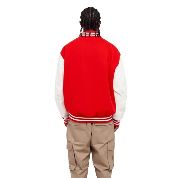 Shaka Wear Men's Letterman Jacket - Shaka Wear Men's Letterman Jacket - Image 4 of 14