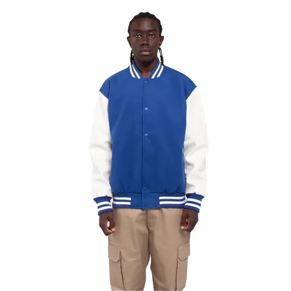 Shaka Wear Men's Letterman Jacket - Shaka Wear Men's Letterman Jacket - Image 6 of 14