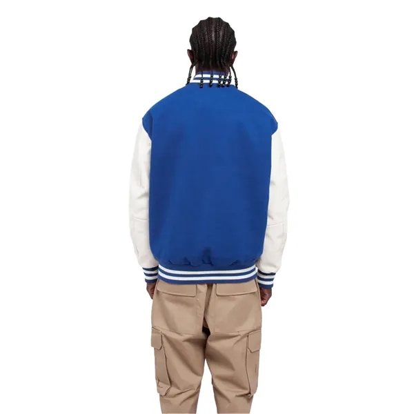 Shaka Wear Men's Letterman Jacket - Shaka Wear Men's Letterman Jacket - Image 7 of 14