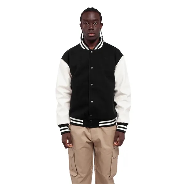 Shaka Wear Men's Letterman Jacket - Shaka Wear Men's Letterman Jacket - Image 12 of 14