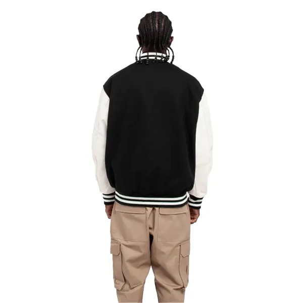 Shaka Wear Men's Letterman Jacket - Shaka Wear Men's Letterman Jacket - Image 13 of 14